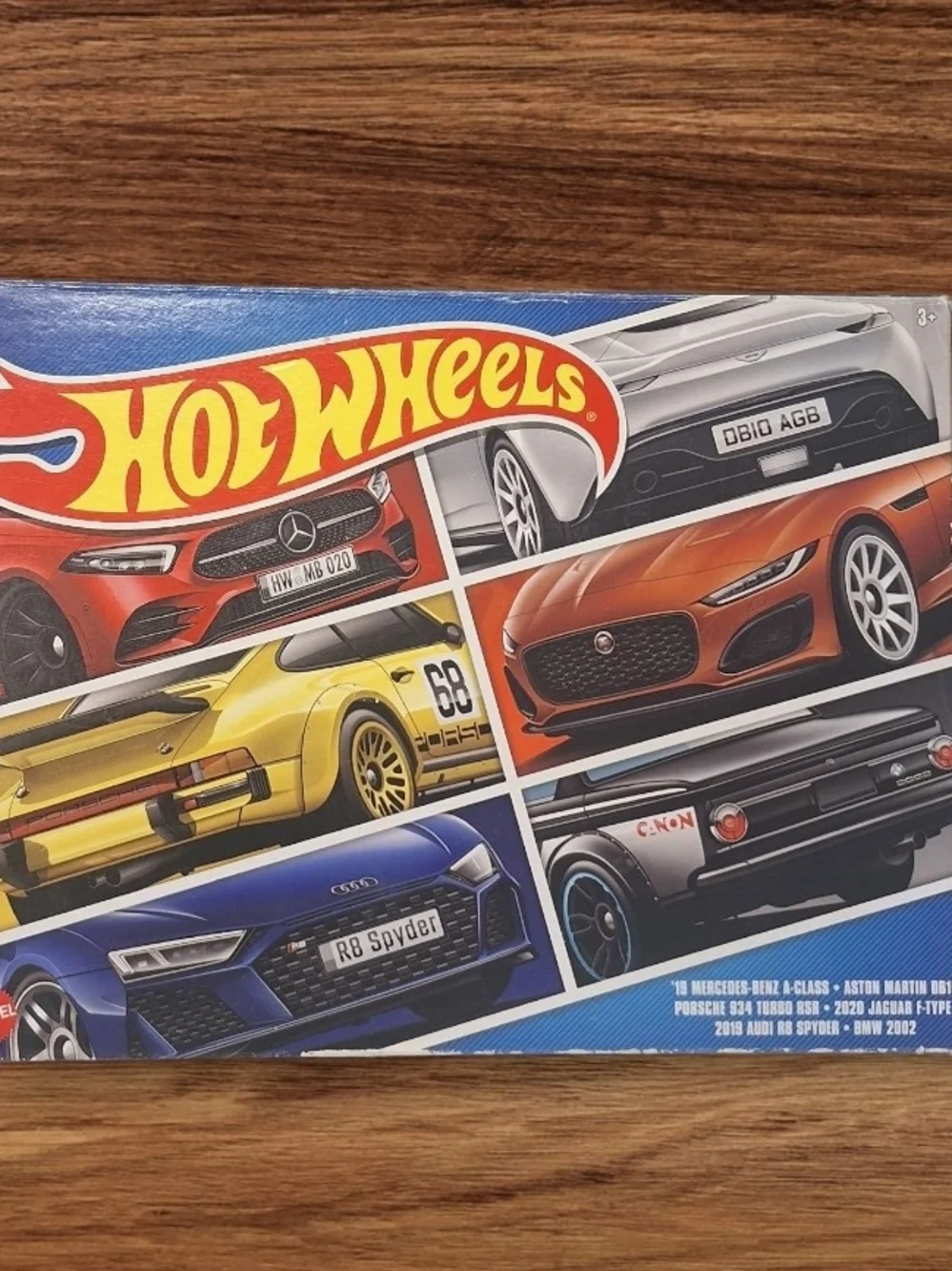 Hot Wheels 8-Pack Die-Cast Car Set - Red, Silver, Yellow, Orange, Blue, Black